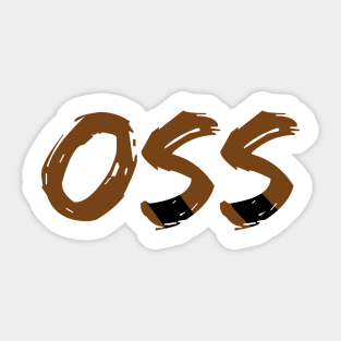 OSS bjj brown belts Sticker